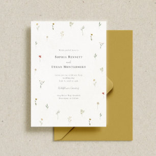 Invitation Mariage Fleur sauvage Leander