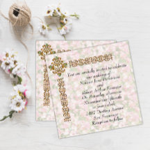 Mariage fleuri à bijoux d'or