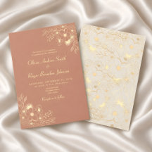 Mariage Fleurie en Terre Cuite Dorée Poussiéreuse