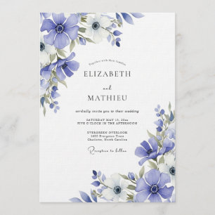 Invitation Mariage Fleuriste Pervenche