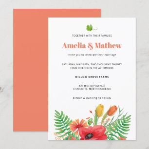 Invitation Mariage Fleurs de champ