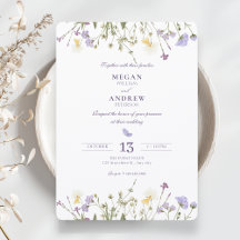 Mariage Fleurs sauvages rustiques violettes