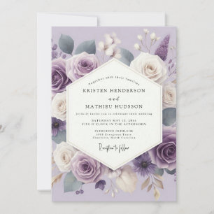 Invitation Mariage Floraison Éthérée de Lavande