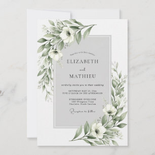 Invitation Mariage Floraison Ethérée de Sauge