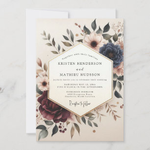 Invitation Mariage Floraison Poétique de Bourgogne