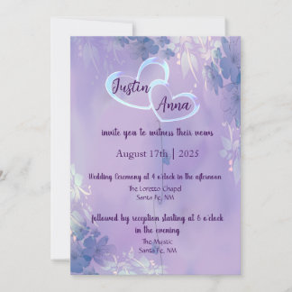 Invitation Mariage floral