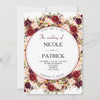 Invitation Mariage floral