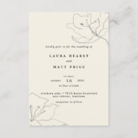 Mariage floral à lunette douce moderne