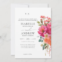 Mariage Floral Aquarelle