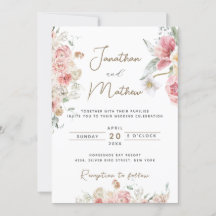 Mariage Floral Aquarelle Jardin d'Été