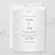 Mariage floral argent et blanc