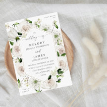 Mariage floral blanc