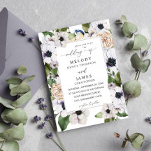 Mariage Floral blanc d'anémone