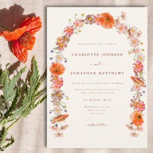 Invitation Mariage Floral Bohème
