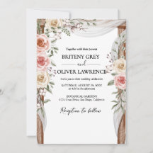 Mariage Floral Bohème Neutre Rustique