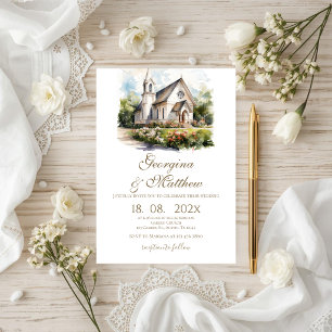 Invitation Mariage floral boho
