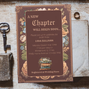 Invitation Mariage Floral Chapitre Nouveau Livre Ancien