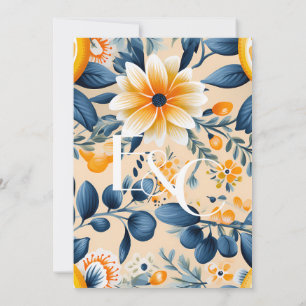 Invitation Mariage Floral Citron Et Lumineux