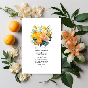 Invitation Mariage floral Citrus