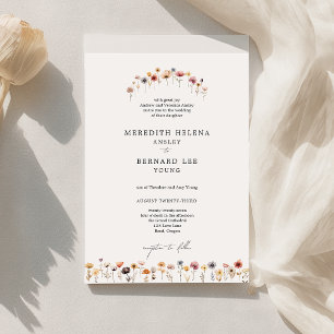Invitation Mariage floral coloré