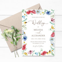 Mariage floral de jardin bohème fleur sauvage