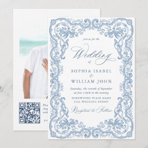 Invitation Mariage Floral de la Renaissance