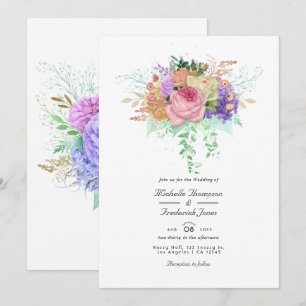 Invitation Mariage Floral de Printemps