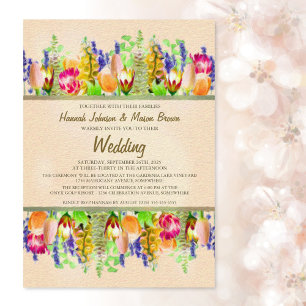 Invitation Mariage floral de printemps