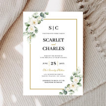 Mariage Floral de Rose Blanche Eucalyptus