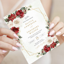 Mariage Floral d'Hiver en Bourgogne et Or