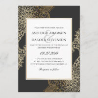 Mariage floral d'or exquis de henné