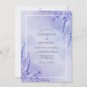 Invitation Mariage Floral Douce Lavande