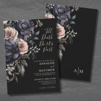 Mariage Floral Élégant Roses Gothiques