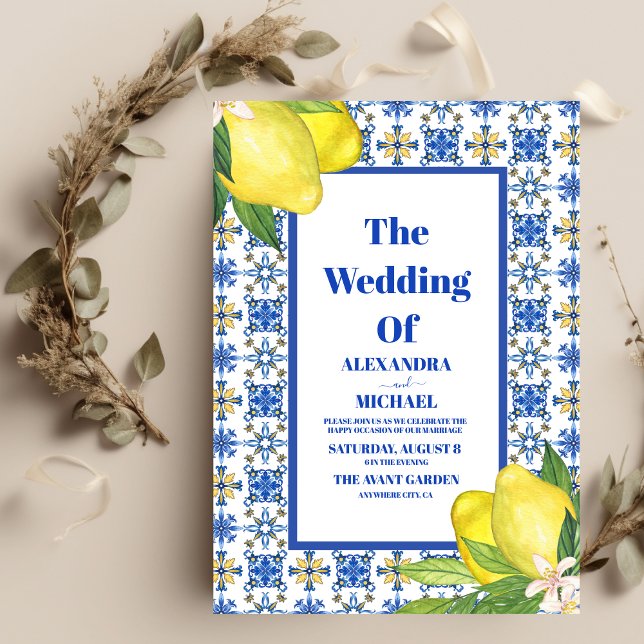 Invitation Mariage Floral en mosaïque mexicaine (Créateur téléchargé)