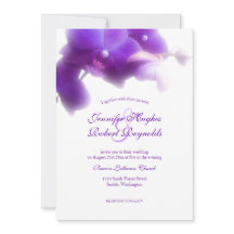 Mariage floral et élégant violet orchidée