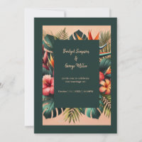 mariage floral exotique tropical hawaïen coloré