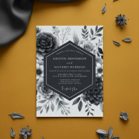 Mariage Floral Gris Ardoise Maussade