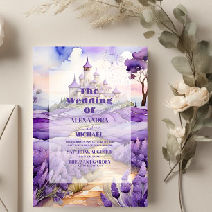 Invitation Mariage Floral Lavender