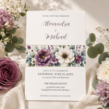 Mariage Floral Mauve & Sauge