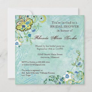 Invitation Mariage floral moderne de Paisley