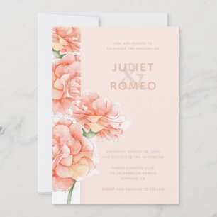 Invitation Mariage floral moderne élégant