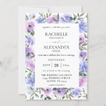 Mariage floral Peri et pourpre