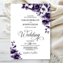 Mariage floral pourpre