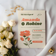 Mariage floral simple