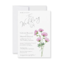 Mariage floral simple élégant en géranium