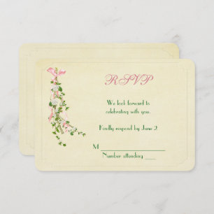 Invitation Mariage Floral Twig RSVP