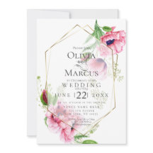 MARIAGE | Flore de pavot rose printanier