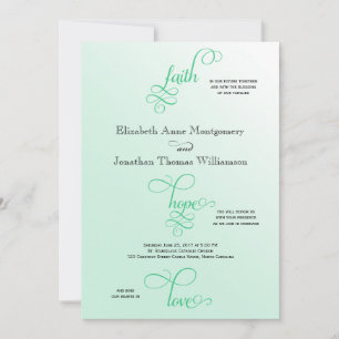 Invitation Mariage Foi Foi Foi Foi Espoir & Amour