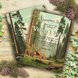 Invitation Mariage forestier Adventure Woodland