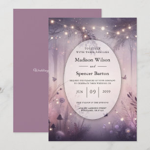 Invitation Mariage forestier Ethereal Fairy